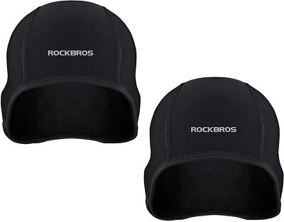 ROCKBROS 2 Stück Fahrrad Mütze Wintermütze Helm Unterziehmütze Herren/Damen Warm