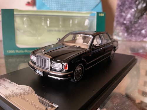 GFCC 1:64 1998 Rolls-Royce Silver Seraph Black Diecast Model Car