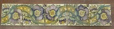 England 5-Tile Set Antique English Attributed...
