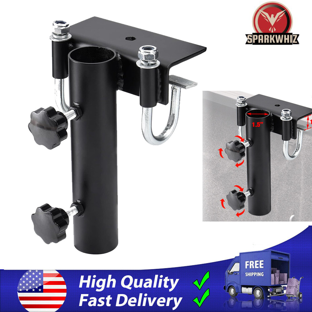 Heavy Duty Universal Truck Bed Rail Side Flag Pole Mount Flagpole