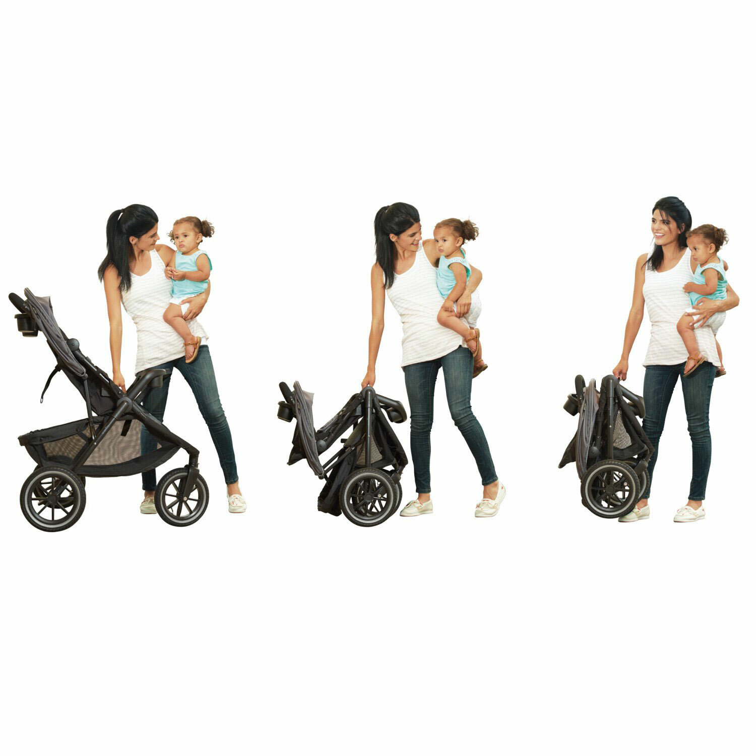 evenflo folio3 stroll and jog travel system with litemax 35 infant car seat