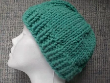 Canadian 100% Wool Hand Knit Basic Beanie -  6 Color Choices - Super Wool - OSFM