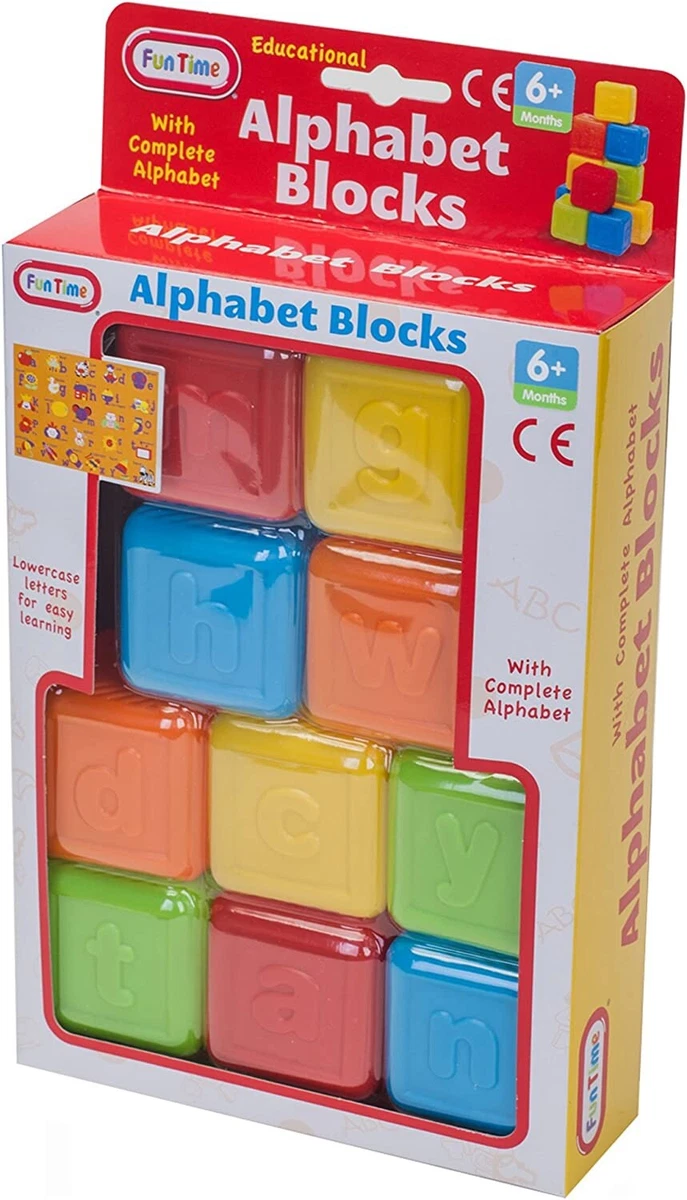 Alphabet blocks sales plastic