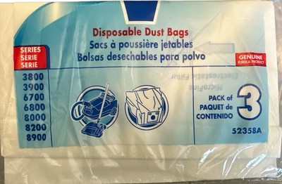 Eureka V Canister Vacuum Cleaner Bag Open Package 1 Bag Included Hypoallergenic