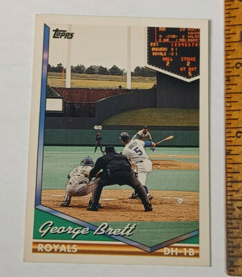1994 180 George Brett 180 Royals Topps Baseball Card MLB Rare Vintage | eBay