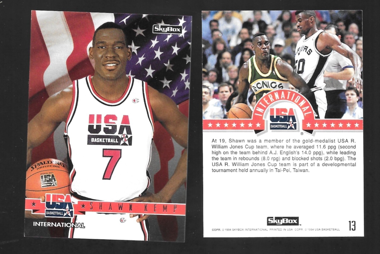 1994 Skybox USA Basketball 13 Shawn Kemp for sale online eBay