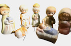 New ListingVintage Homco Children Nativity Set Christmas Jesus Home Interiors 7 Pc Set