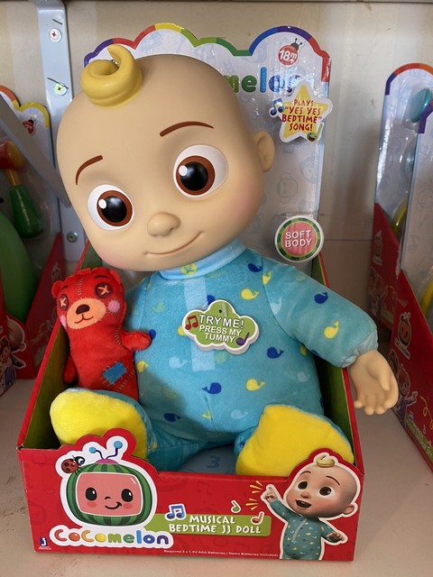 Cocomelon Musical Bedtime JJ Doll with Plush Tummy and Roto Head for sale online | eBay