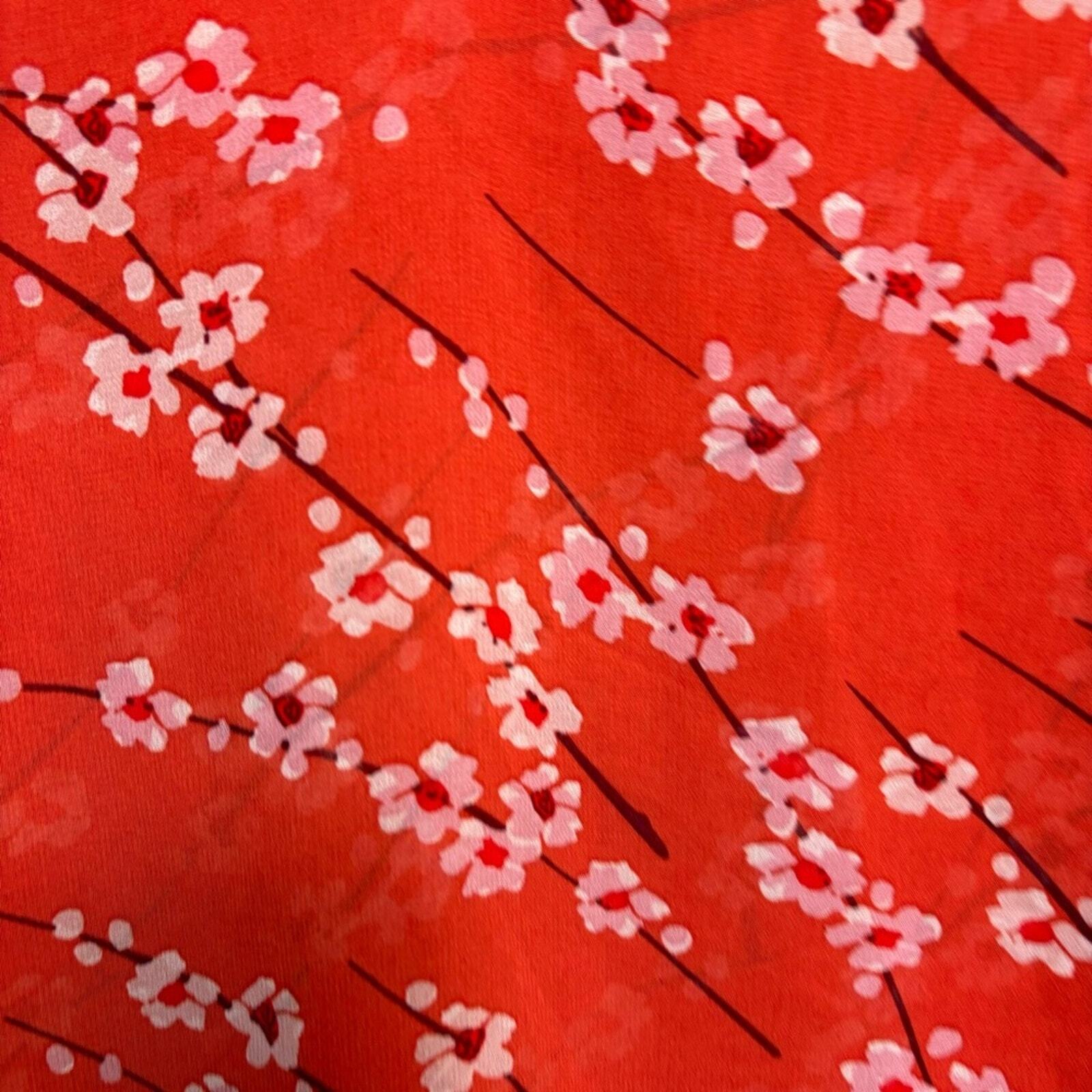 Cabi Split Flutter Sleeve Chiffon Cherry Blossom … - image 6