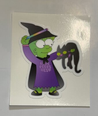 Lisa Simpson Bruja - Rare high quality vinyl sticker with UV shield