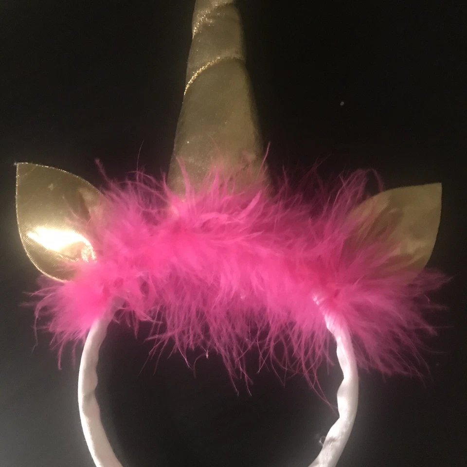 Pink, White & Gold Unicorn Headband - Image 3 of 4