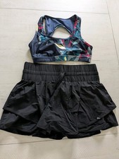 JoyLab Shorts Sports Bra Top Bundle Lot Of 2 Size Med Gym Workout