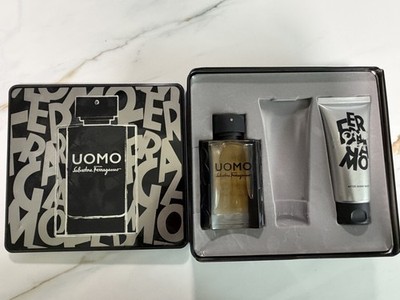 Salvatore Ferragamo UOMO For Men Gift Set: 3.4 oz EDT + A/S Balm