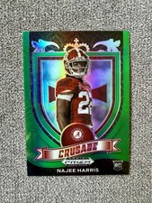 Najee Harris 2021 Panini Prizm Draft Picks Crusade Green Prizm Alabama Rookie RC