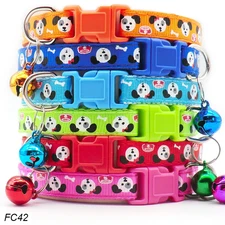 Dog Collar with Bells Adjustable Customize Necklace Puppy Kitten Collar Accessor