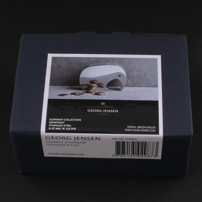 GEORG JENSEN MONEY BOX, Miniphant, Moneyphant. Jørgen Møller. 3580031. NEW!