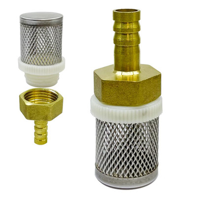 Stainless Steel Filter Copper Tube Joint 12Mm Diameter Hose Connection, Garden, 