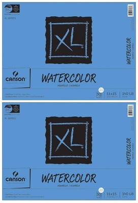 2-Pack Bundle - Canson XL Series - 11 x 15 inch - Cold Press Watercolor Textured