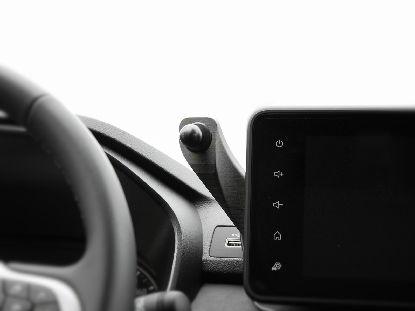 CraVeDRIVE Dacia Media Nav Phone Holder Arm Sandero Jogger Logan