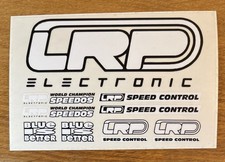 LRP Vintage Sticker Sheet White Decals LRP ELECTRONIC Speed Controll 1/10th