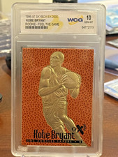 1996-97 KOBE BRYANT Feel The Game NBA SKYBOX EX-2000 ROOKIE 23K GOLD Card GM 10