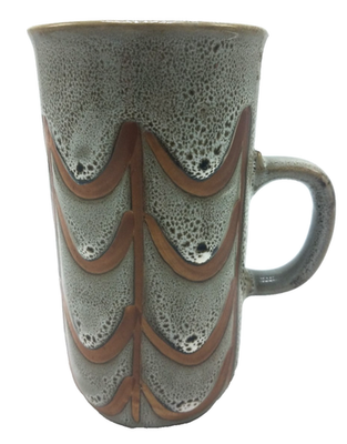 Vintage Japanese Splatter Glaze Ceramic Mug 5 1/4