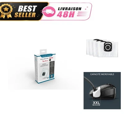 Rowenta Lot de 4 Sacs Hygiène+ pour Aspirateurs Traîneau - Photo 1/4