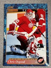 1993-94 Score Chris Osgood Top Rookie Card #609 Detroit Red Wings. rookie card picture