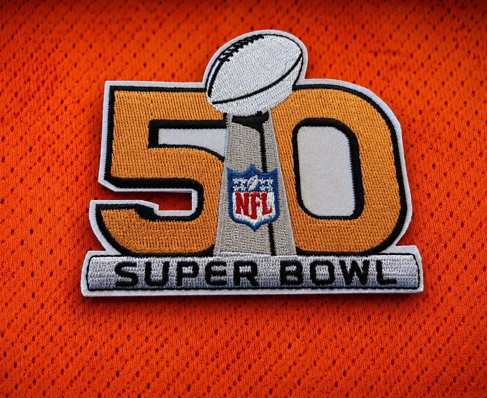 2016 NFL Super Bowl 50 Embroidered Patch Denver Broncos Vs. Carolina Panthers - Image 1 of 1
