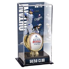 Shohei Ohtani 50-50 Commemorative Official Gold Baseball Set Spl Visual Case