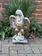 Grand Eagle Catching A Fish. Garden Statuary