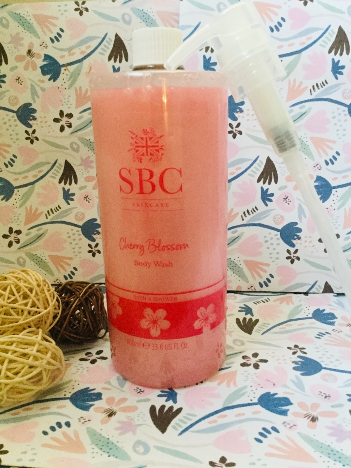SBC🌸 Cherry Blossom Body Wash Bath & Shower Gel Fragranced Body Cleanser 1000ml
