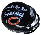 GEORGE HALAS MCCASKEY signed CHICAGO BEARS mini football helmet BECKETT BW07874