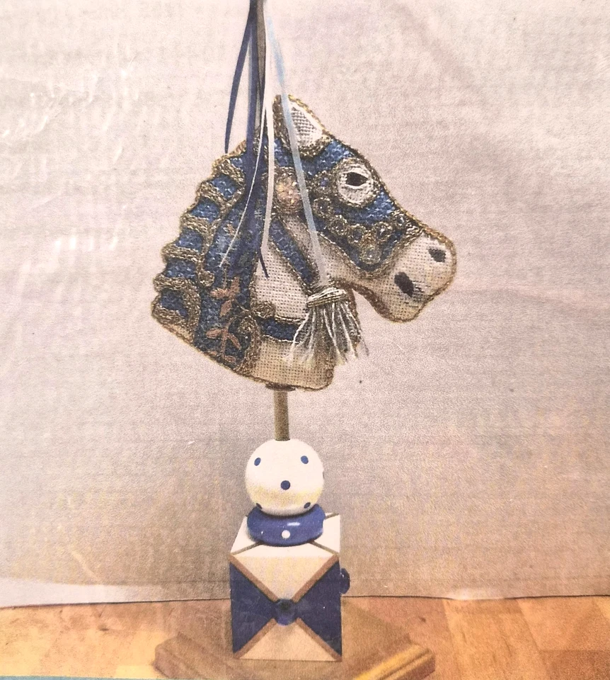 Raymond Crawford 911 Hand Painted Needlepoint Carousel Horse Canvas & Kit 18Ct - Image 4 of 4