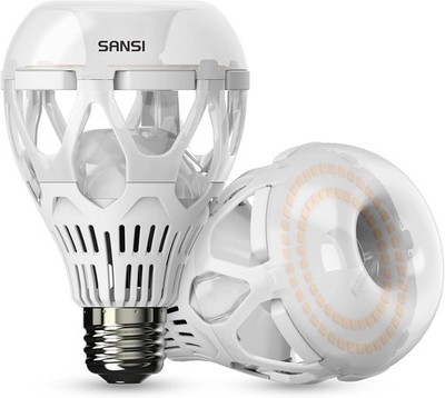 SANSI 22W (200 Watt Equivalent) LED Light Bulb, A21 3000 Lumens Light Bulbs 2-PK