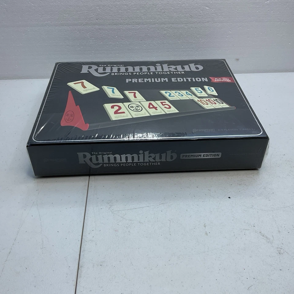 Rummikub Edición Premium Cuenta con Bastidores Gran Número Azulejos Grabados Nuevo en Caja Foto 2 de 4
