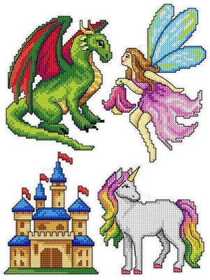 Magic Heroes 123CS Crafting Spark Counted Cross-Stitch Kit