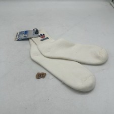 VTG 80s Adidas Adi-Dri Crew Socks Trefoil Logo Made in USA New With Tags NOS
