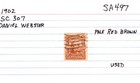 USA 1902 Daniel Webster 10 Cent Postage Stamp Pale Red Brown Used Sc 307 SA 497 — photo 6