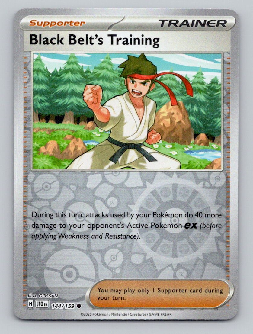 Black Belt's Training 144/159 Common Journey Together Pokemon Reverse Holo NM