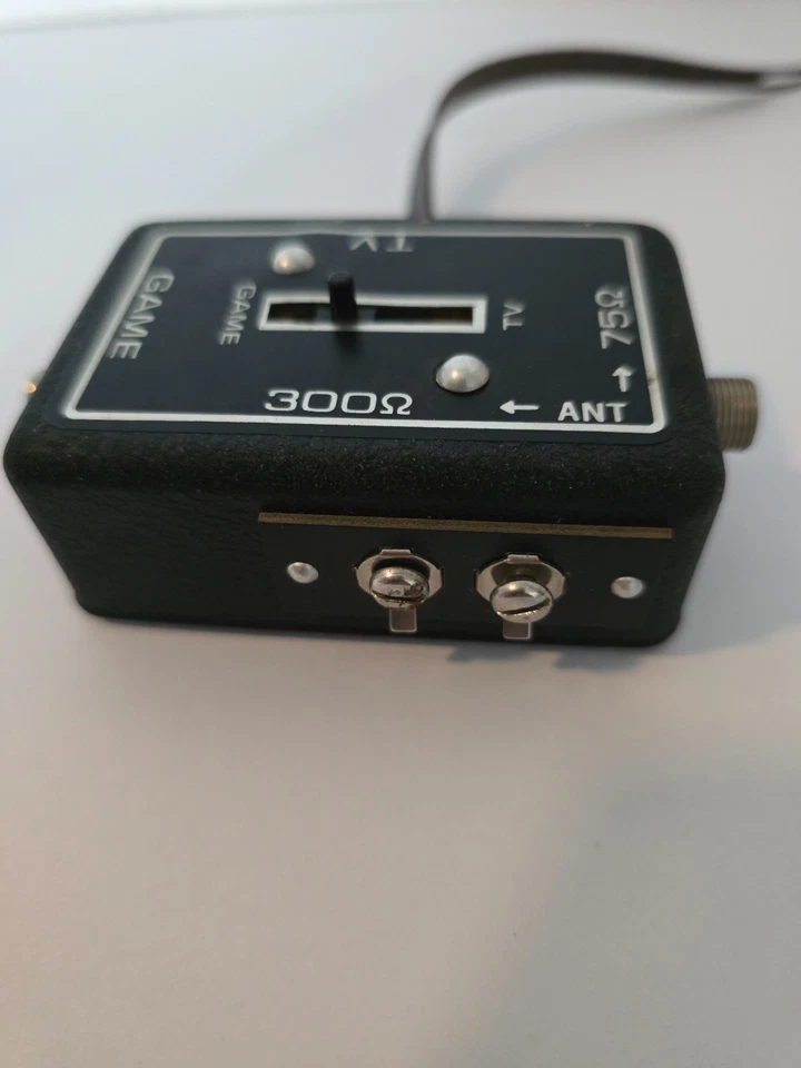 Adaptador Interruptor Antena Juego a TV Atari Computadora De Colección Conexión VHF Foto 4 de 4