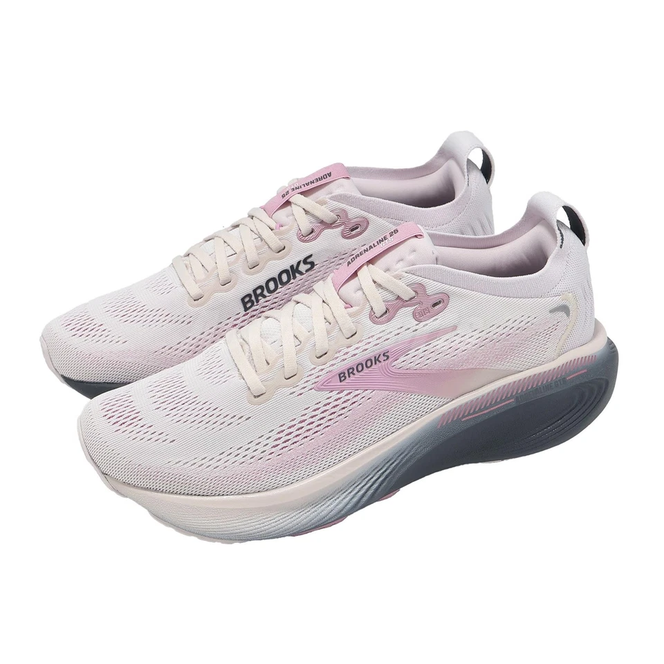 Brooks Adrenaline GTS 25 Mauve Ebony Pink Women Road Running Shoes 1204431B-693 - Photo 1/4