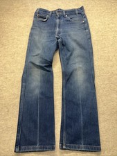 VTG Y2K Levis 517 Bootcut Jeans Men 33x34 Blue Medium Wash Stretch Classic Denim