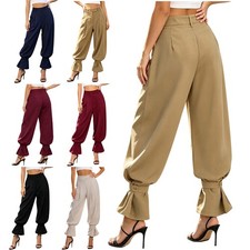 Women Bloomers Costume Pants High-waist Sweatpants Tracksuit Bottoms Casual