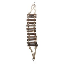 Natural Wood Rope Ladder for Birds - Small - HB01481