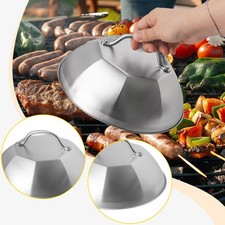 9" Cast Iron Skillets Cover Stainless Steel Multipurpose for Flat Top Griddle
