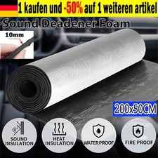 2m Auto Schalldämmung Selbstlebend 10mm Dämmmmatte Isolierung Schallschutzraum
