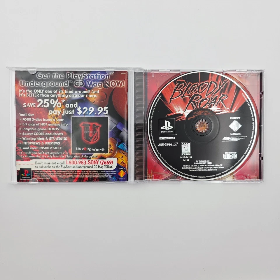 Sony Bloody Roar PlayStation PS1 Juego de Lucha Completo En Estuche Joya Muy Bueno Foto 2 de 4