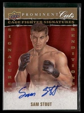 2009 Upper Deck Prominent Cuts #CFSR-SS Sam Stout Cage Fighter Signatures Auto