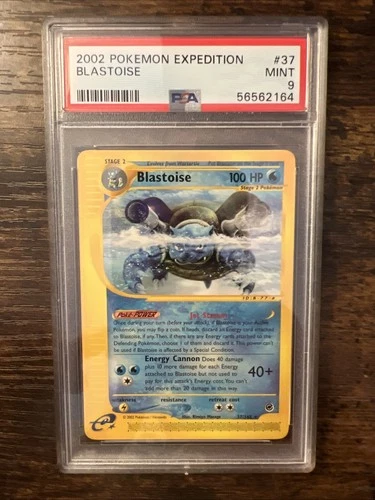 Pokémon TCG 2002 Expedition Blastoise PSA 9